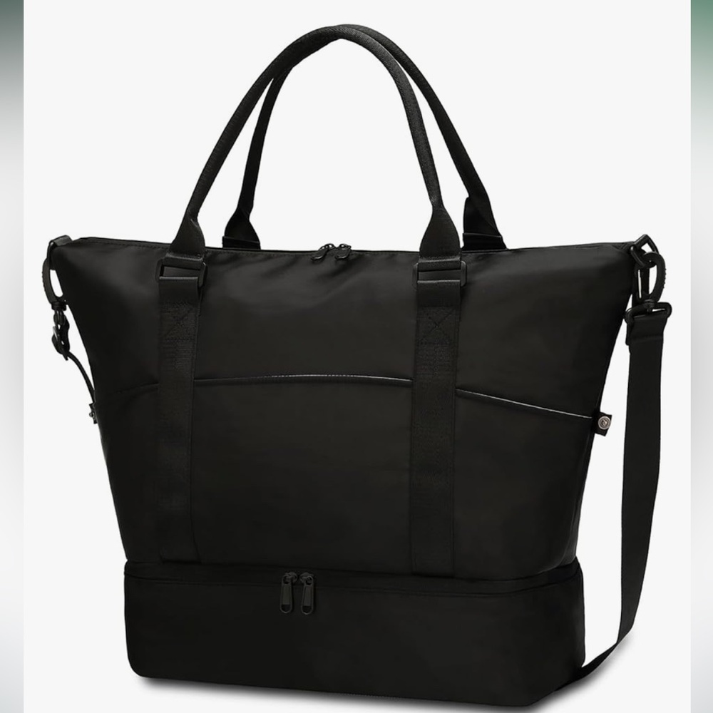 Black travel / work / gym tote bag